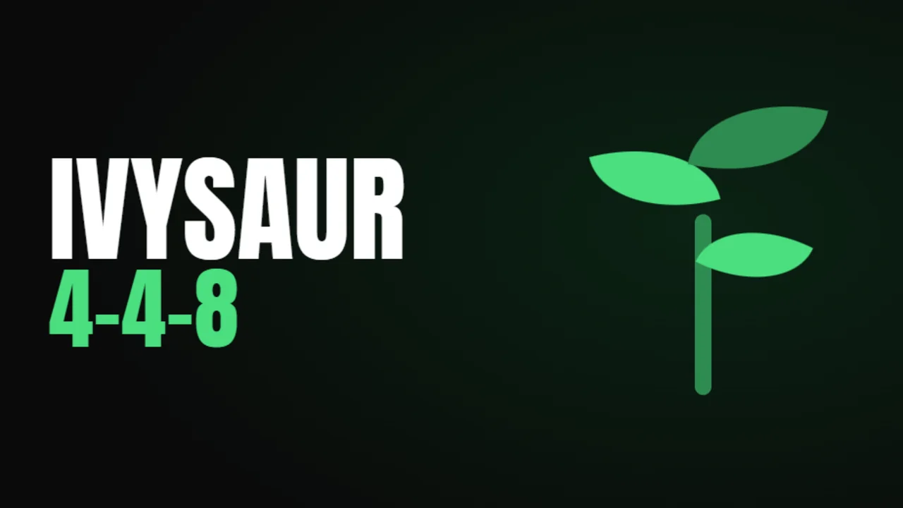Ivysaur 4-4-8 program cover